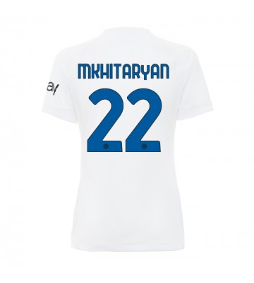 Inter Milan Henrikh Mkhitaryan #22 Bortedrakt Kvinner 2023-24 Kortermet